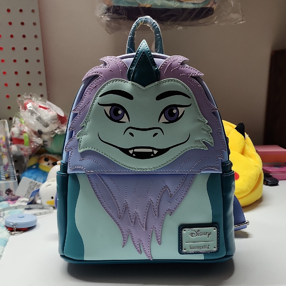 Loungefly Purple and Blue Raya and The Last Dragon Mini Backpack